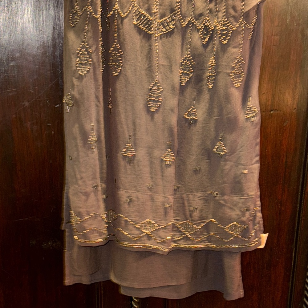 Free People Embellished Gray Dress Tunic - Picture 4 of 6